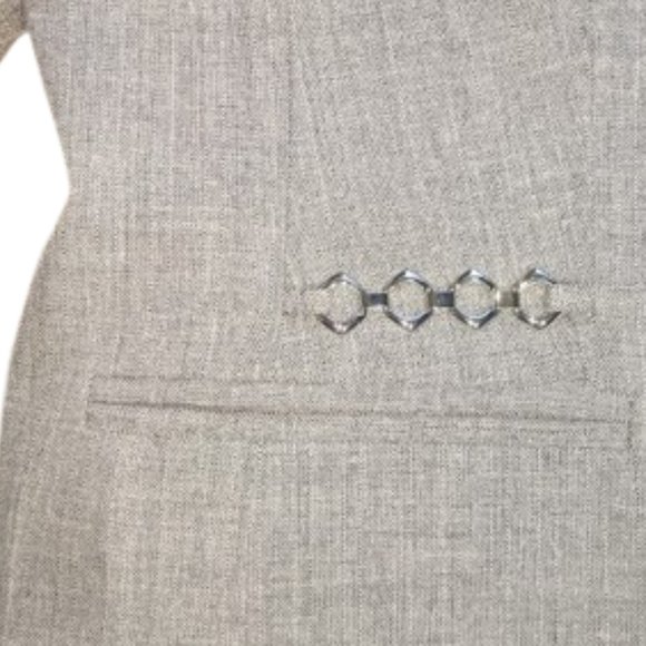 VINTAGE Gray Jacket and Pants Suit Size 14 - Picture 5 of 5